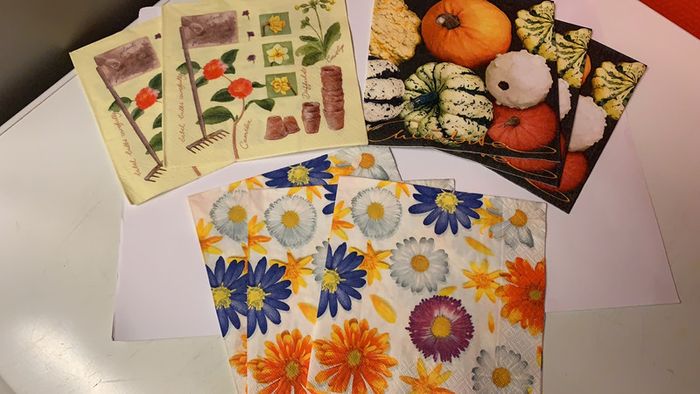 Lot de 35 serviettes décoratives, collage de serviettes - photo numéro 3