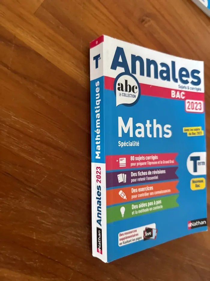 Livre anales sujet et corrigé bac, 2023 - photo numéro 2