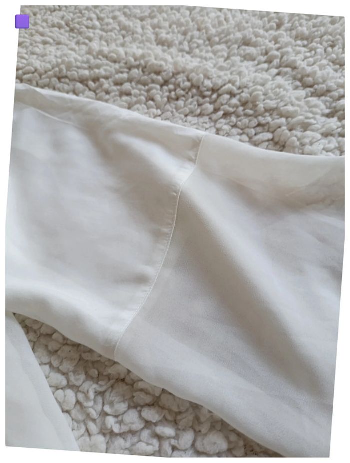 Blouse fluide sexy blanche Gerry Weber chic vintage - photo numéro 4