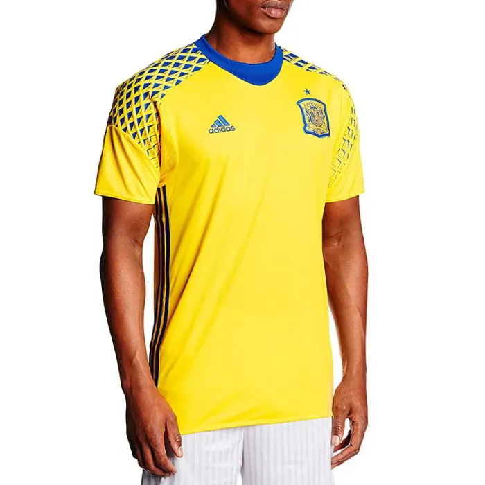 Maillot Adidas Espagne Jaune Bleu Taille XS Neuf et Authentique - photo numéro 1
