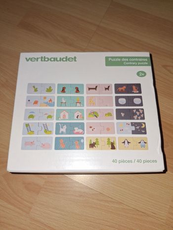 Jeu puzzle des contraires