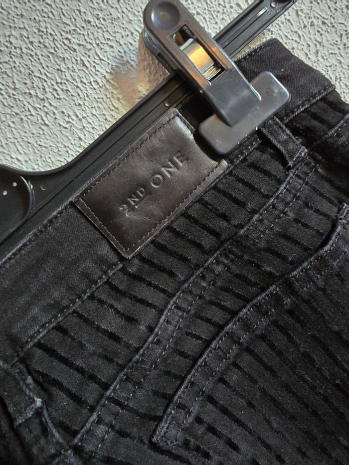 Pantalon rayures velours flare - photo numéro 4