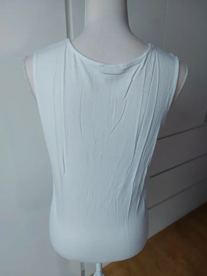 Débardeur en Jersey décolleté V plissé - photo numéro 4