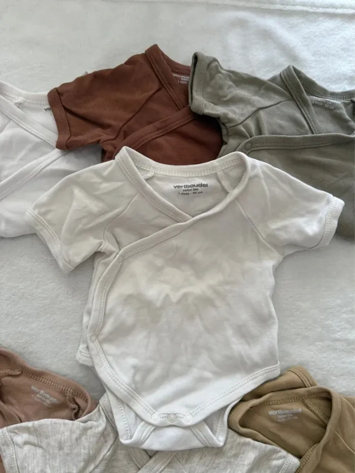 Lot de 7 bodys Verbaudet manche courte - photo numéro 3