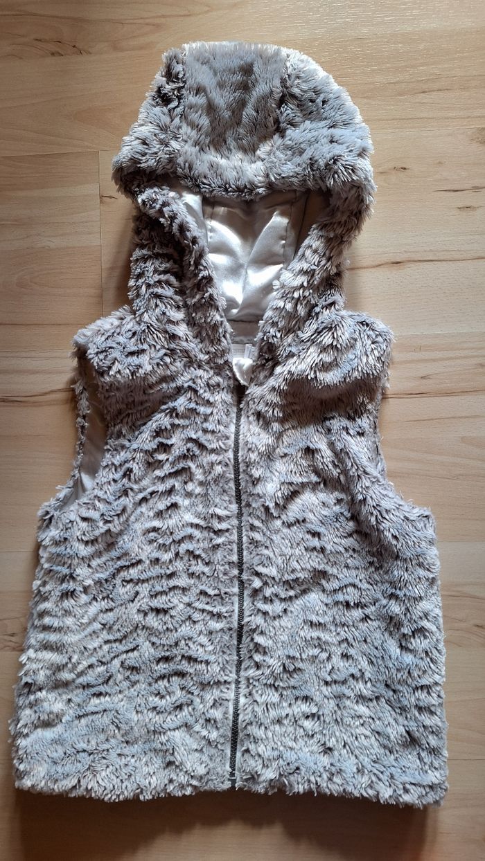 Gilet fourrure sans manches