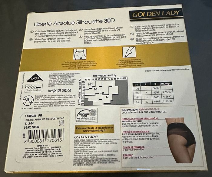 Collant  GOLDEN LADY  « Liberté absolue » - Taille 3 - M - photo numéro 2