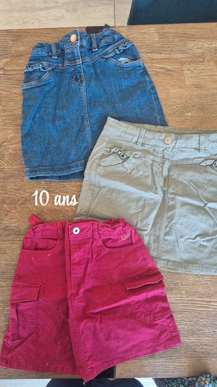 Lot 3 jupes fille 10 ans