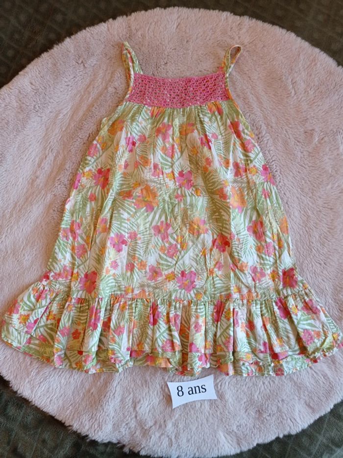 Robe d'été fleurie 8 ans