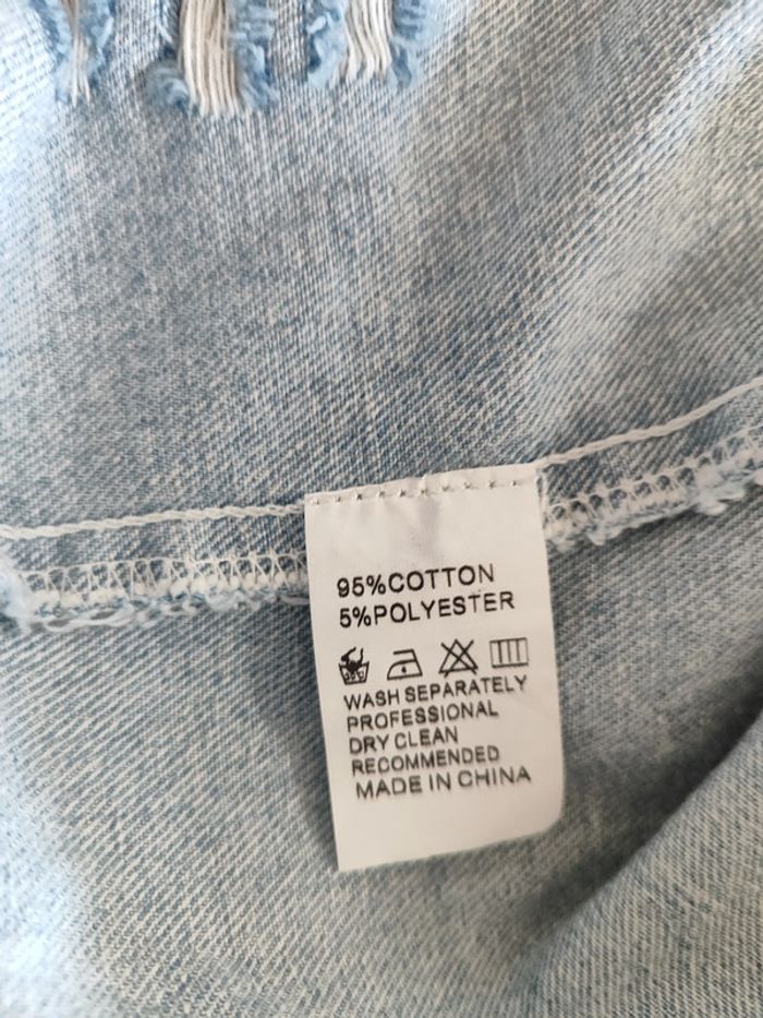 Veste en jean brodée Golden Live taille L - Un brin de bohème - photo numéro 5