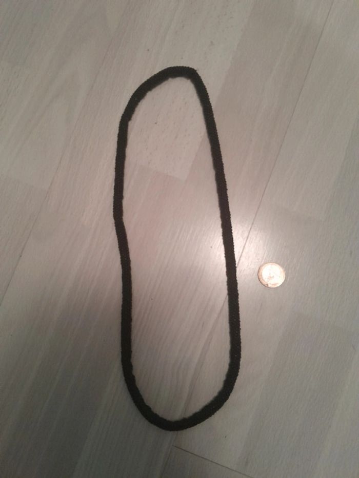 Sublime collier perles cousues vintage ancien