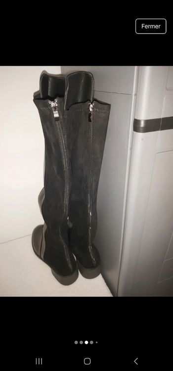 Botte avec fermeture éclair derriere