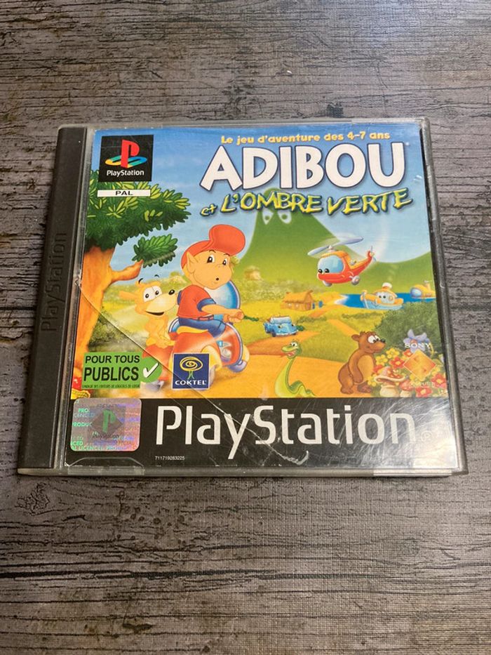 Adibou et l’ombre Verte Jeu PS1 complet Sony VF
