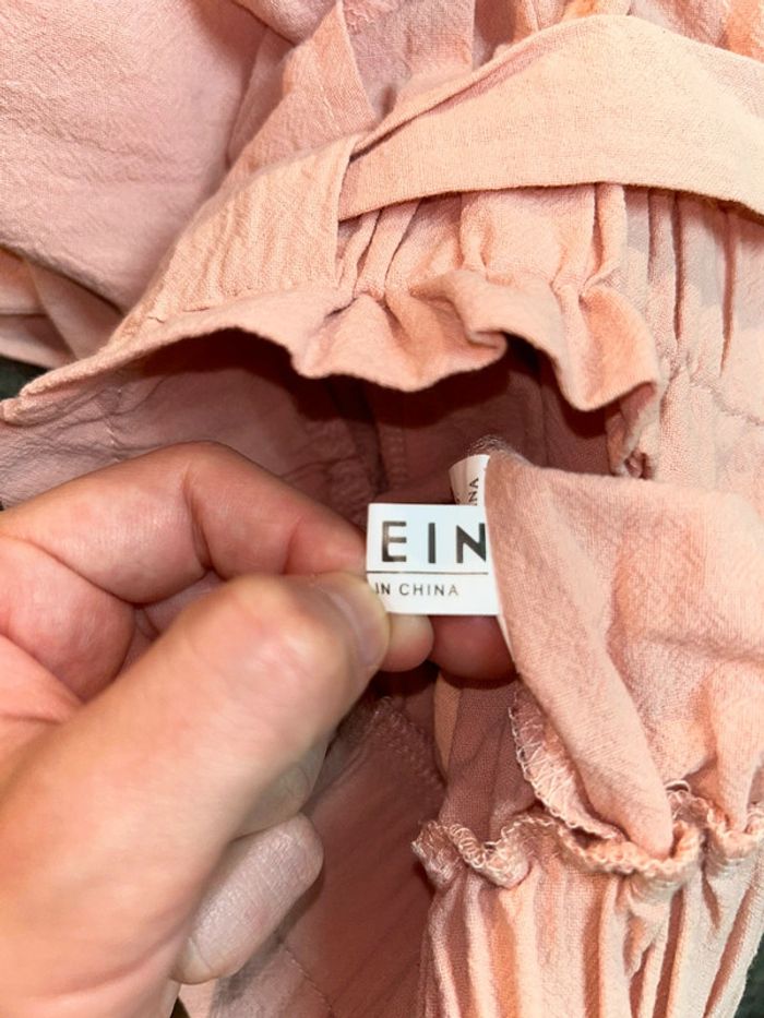Short à nouer taille haute léger rose pâle - photo numéro 8
