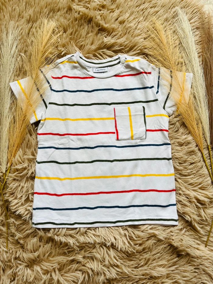 T-shirt manches courtes rayures - photo numéro 2