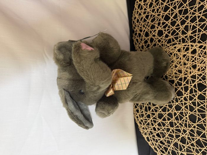 Peluche éléphant en peluche, marionnette à main, - photo numéro 3