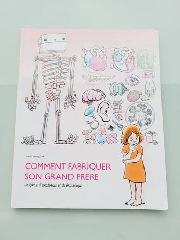 Livre couverture souple l'école des loisirs, comment fabriquer son grand frère