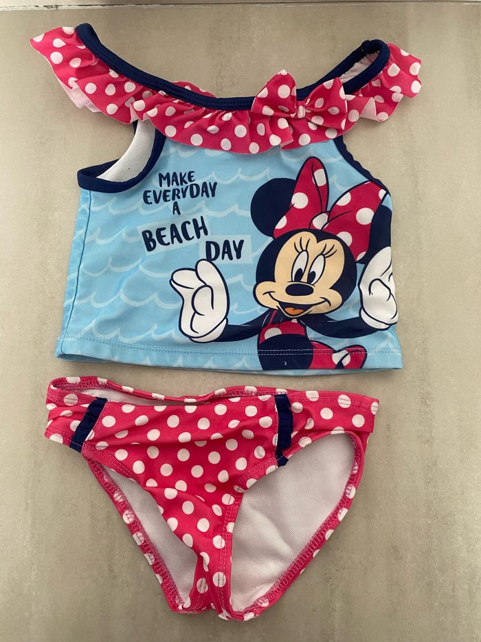 Maillot de bain Minnie 2 pièces fille 2 ans