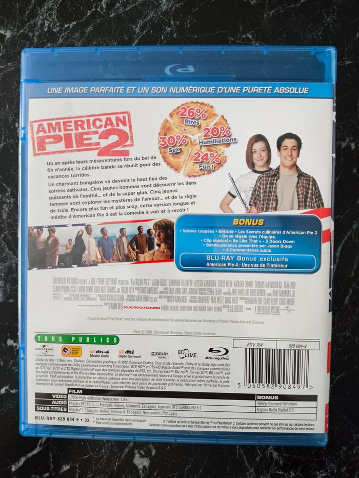 Lot American Pie 1 à 4 en Blu-ray - photo numéro 6