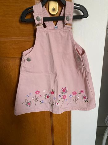 Robe printemps/été fille jean rose 18m