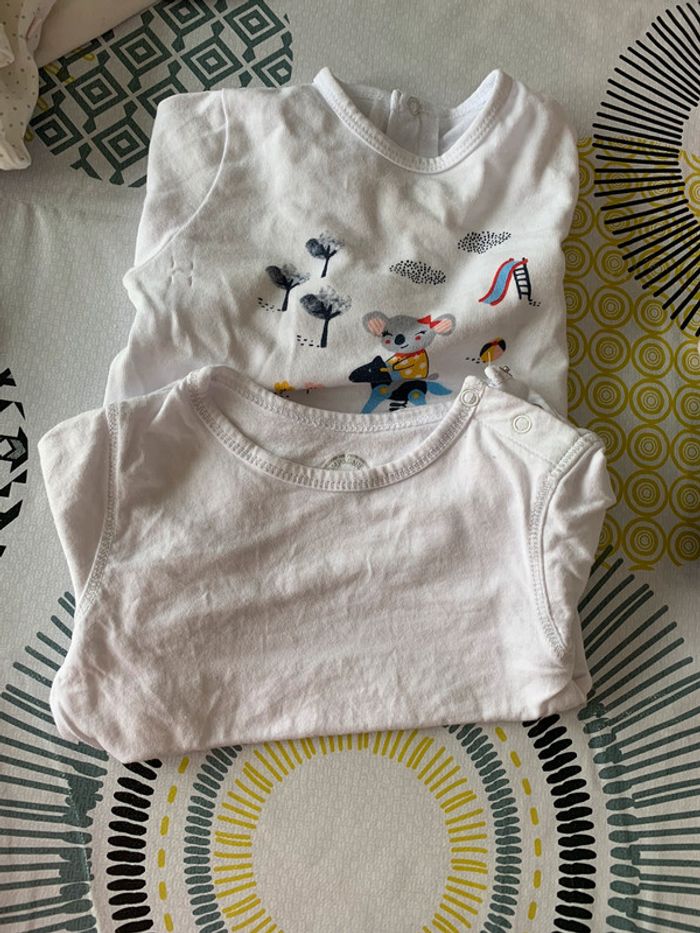 2 tee shirt manches longue