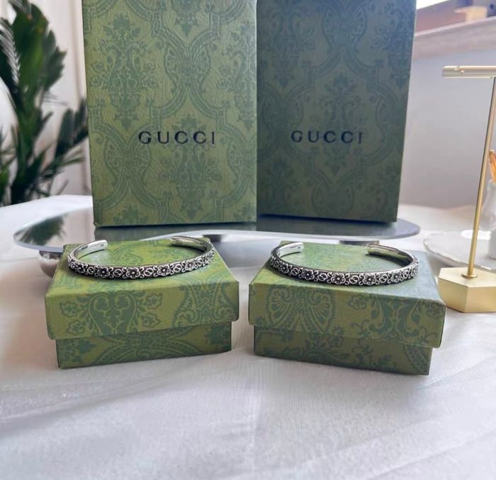 Bracelet Gucci en argent sterling à motif floral - photo numéro 3