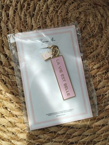 Porte clé "la vie est belle"