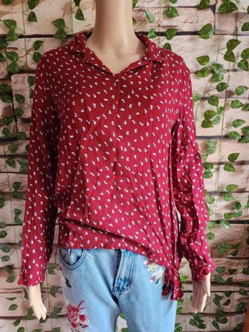 🌸Blouse rouge U Collection Taille 42 🌸