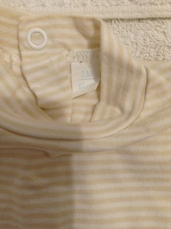 Petit pull pour fille manche courte taille 3 mois 60 cm