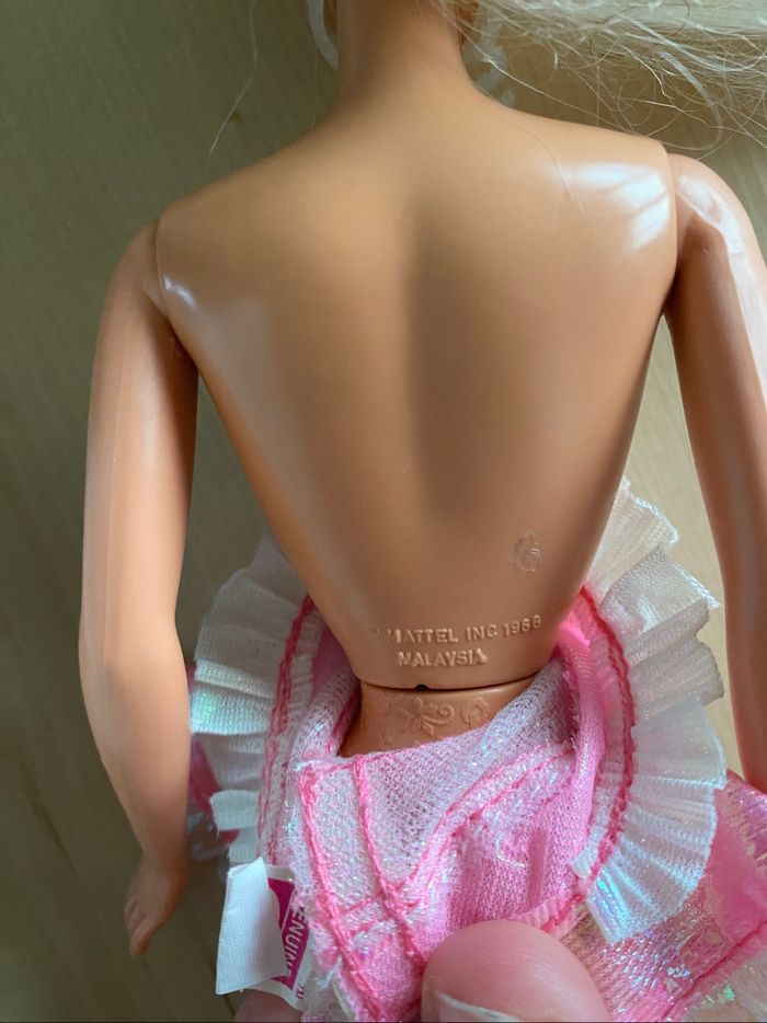 Barbie Mattel poupée 1995 rose pink foam n color - photo numéro 9