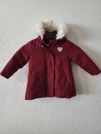 Veste manteau à capuche pailleté