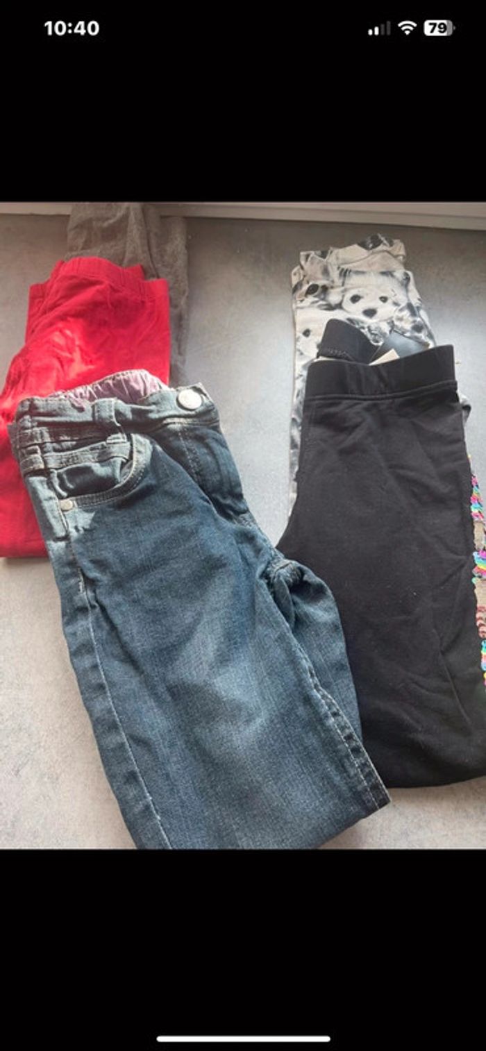 Lot leggings fille 7 ans