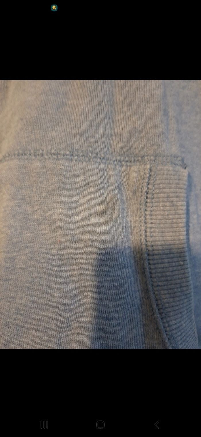 Sweat-shirt à capuche bleu - photo numéro 3