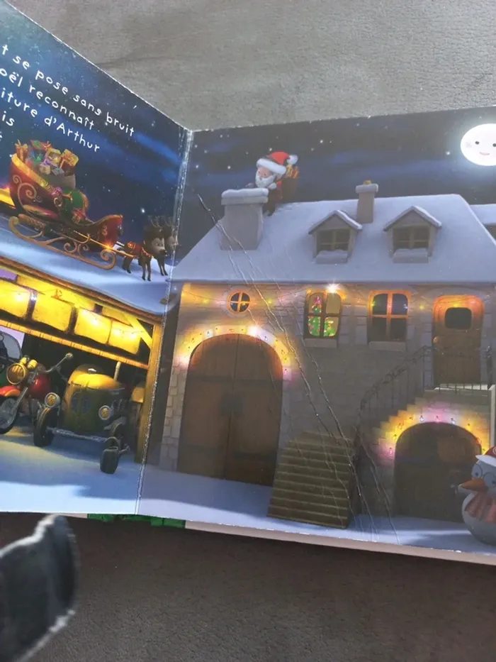Livre cartonné p'tit garçon le traîneau de Noël - photo numéro 4