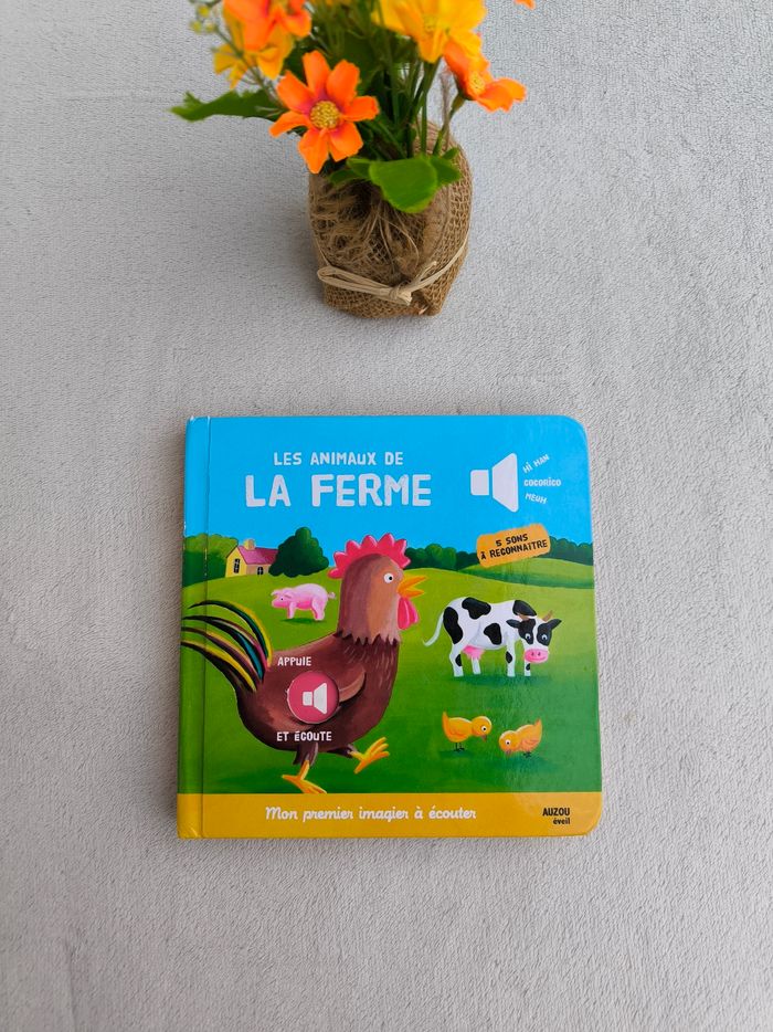 Livre sonore Les animaux de la ferme Auzou