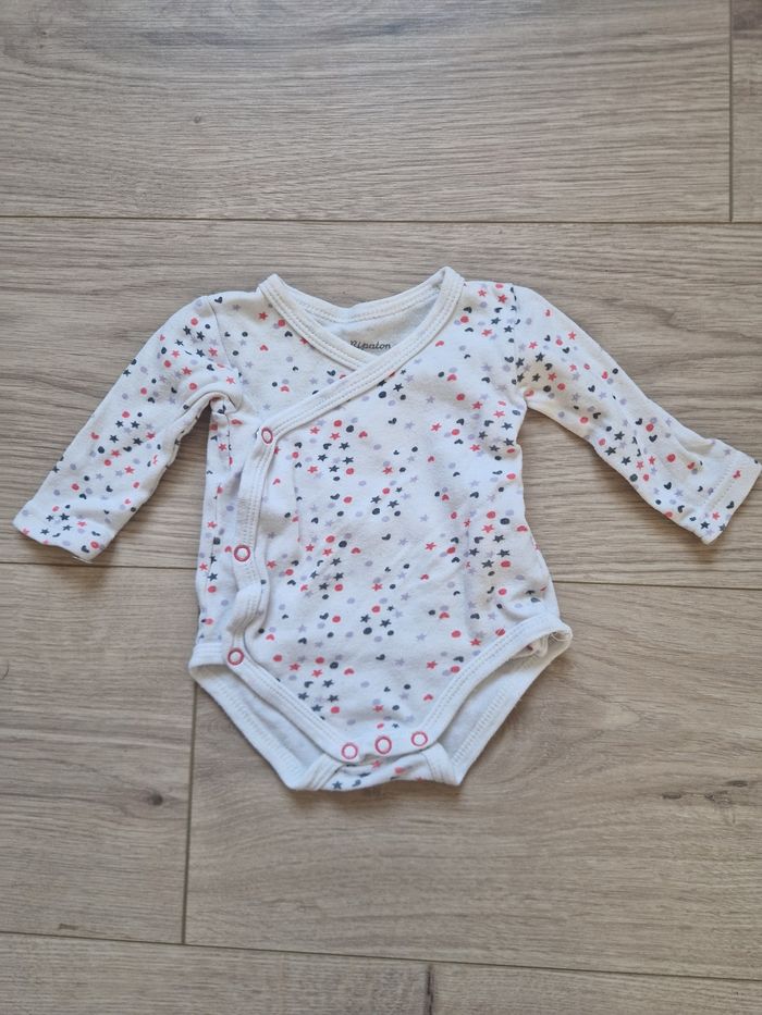Lot de 5 bodies bébé fille 1 mois manches longues - photo numéro 6