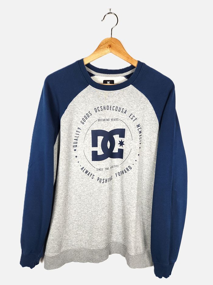 Sweat Crew Neck DC SHOES Bleu Marine/Gris - Taille M