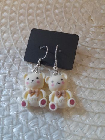 Boucle d oreille ourson