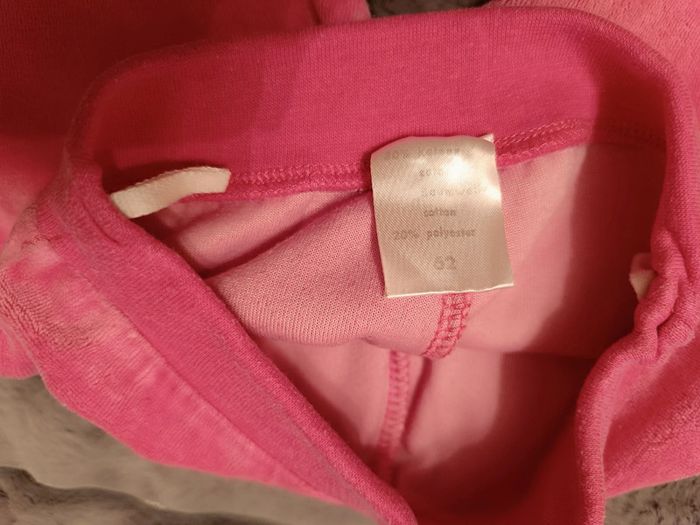 1Euro _ Jogging en velours ras T. 62cm 💮80% Coton 20% Polyester - photo numéro 4