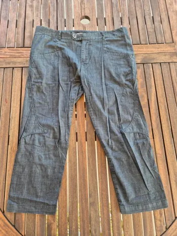 Pantacourt coton gris T.42