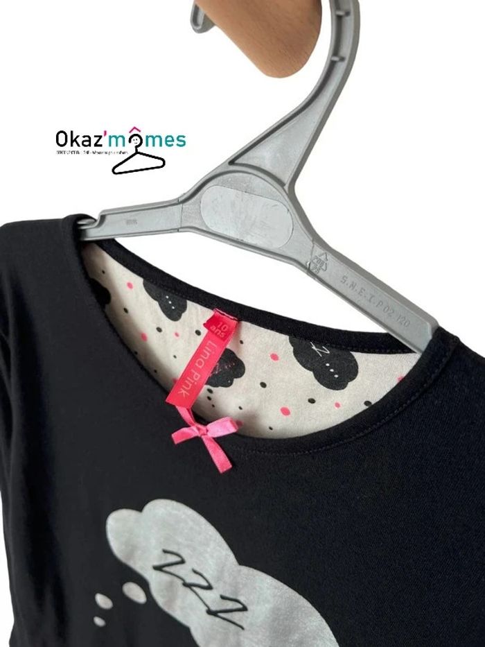 Chemise de nuit noire “zzz” - Lina Pink 10 ans - photo numéro 2