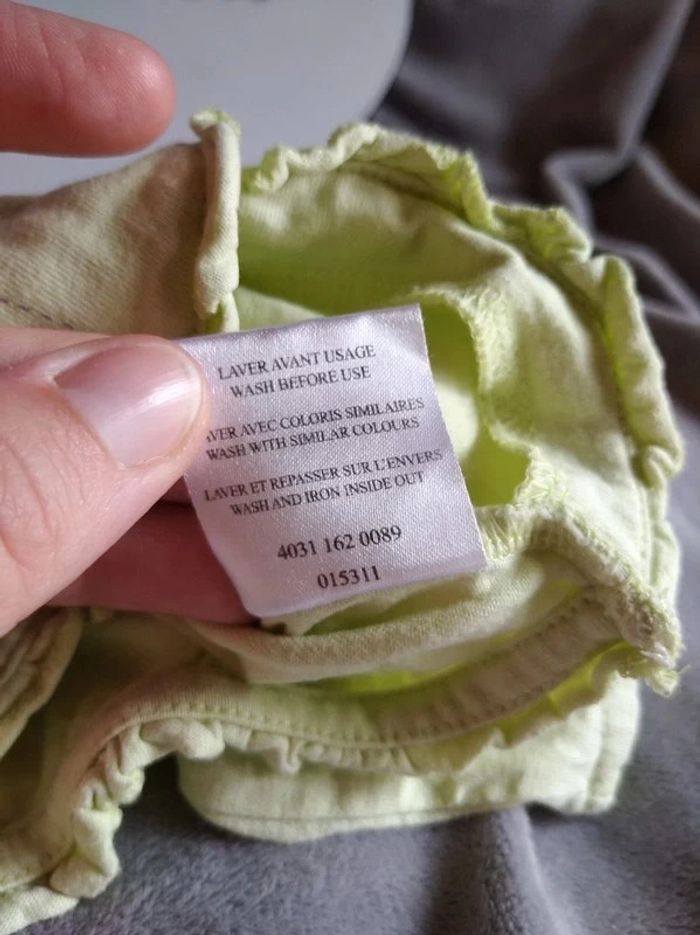 Boléro Fille 9 mois oiseau boutons en cœur Gémo Baby 100% coton - photo numéro 8