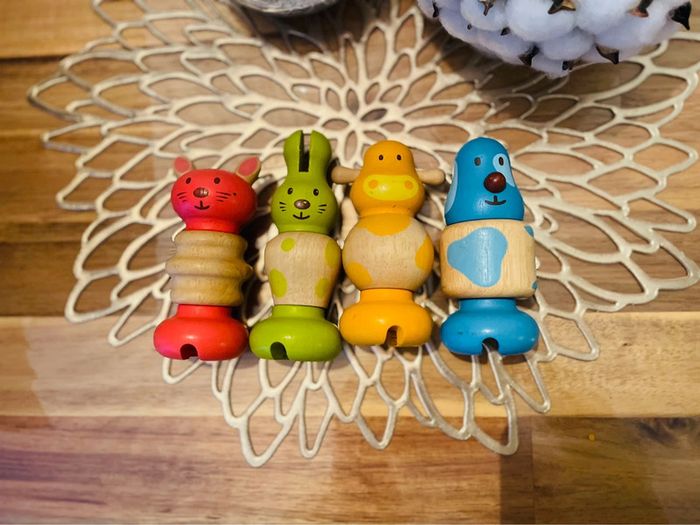 Animaux en bois à visser