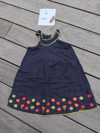 Robe été bleue marine orchestra 6 ans