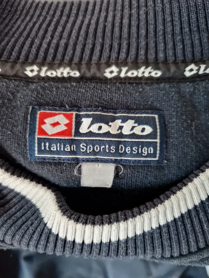 Pull oversize lotto bleu marine taille 40 - photo numéro 2