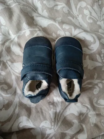 Chaussures premiers pas bobux 20 bleu marine fourrées