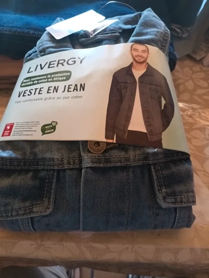 Veste en jean homme taille S