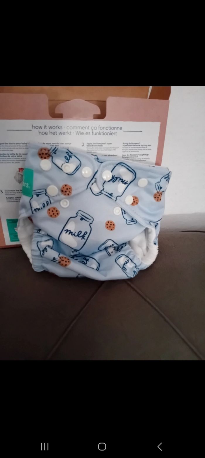 Couche réutilisable lavable x3 pampers - photo numéro 5