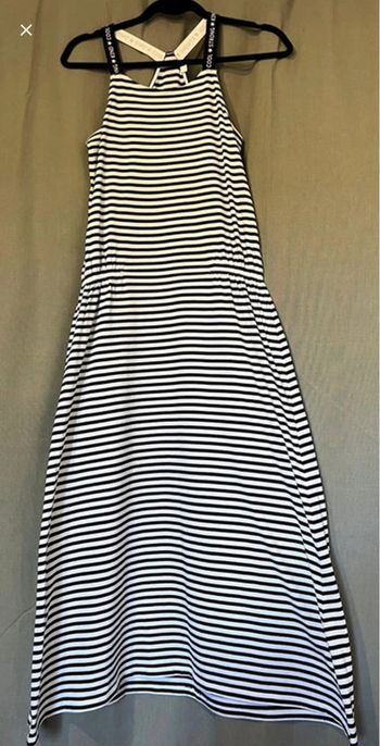 Robe été longue rayé noir et blanche taille 158/164 (14 ans) marque C&A excellent état