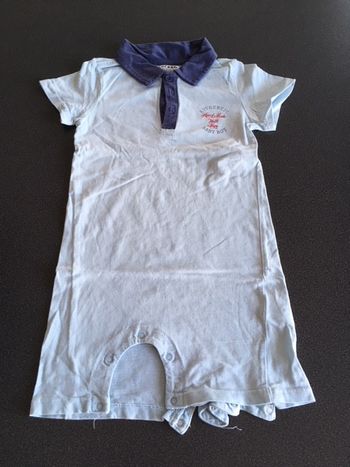 Pyjama combishort 1 pièce bleu Cocoon La Redoute 24 mois