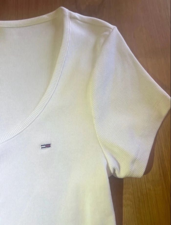 T-shirt Tommy Jeans blanc - photo numéro 1